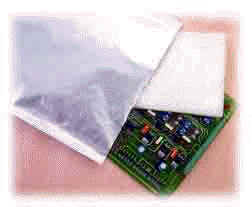 Vapor Barrier custom  made tri-laminated foil bag with a VCI emitting foam insert for corrosion protection