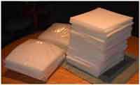 VCI foam pads available in three sizes of corrosion protection packaging is designed to provide rust